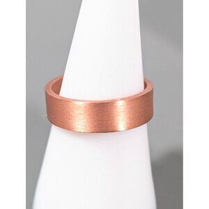 Copper Band Ring With Magnets Size 7.75 Boho Western Classic